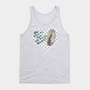 Spanish Our Lady of Guadalupe Virgin Mary Sepia Tank Top